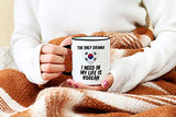 Casitika Kdrama Mugs. 11 oz Korean Coffee Mug. The Only Drama I Need In My Life Is Korean. (11 oz Black Handle/Rim)