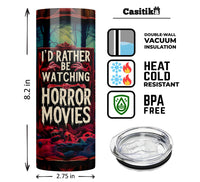 Casitika Horror Movie Merchandise. Horror Gifts. 20 Oz Halloween Tumbler With Lid And Straw. Scary Movie Cups For Horror Room Decor.