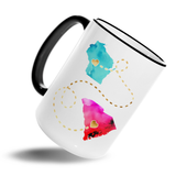 Custom Colorful Long Distance Coffee Mug