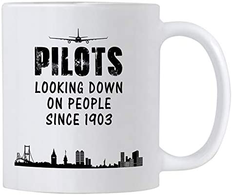 Airplane Pilot Gifts. Funny 11 oz White Ceramic Novelty Mug For Pilots –  Casitika