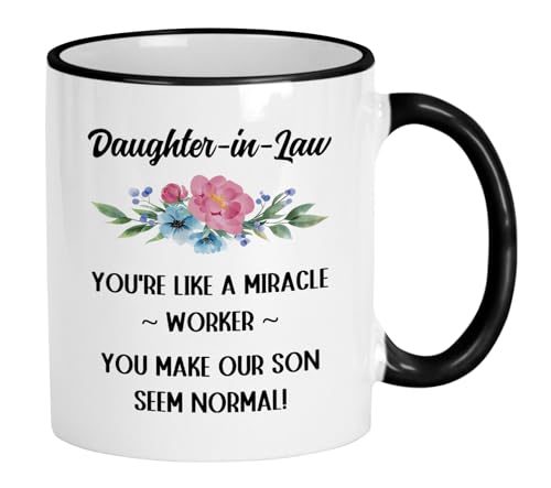 Casitika Daughter In Law Mug. 11 Oz Mothers Day Cup For Favorite. Daughter In Law Gifts From Mother In Law. Funny Gift Ideas For Birthday Or Mother's Day.