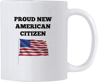 US American New Citizenship Gifts. 11 oz USA Flag Mug. Gift Idea For Proud Citizens.