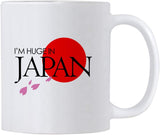 I'm Huge In Japan 11 oz White Ceramic Coffee Mug. Funny Gift for Friends or Co-Workers.