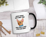 Casitika Chihuahua Gifts. 11 oz Chiuaua Coffee Mug. Gift Idea for Women or Men who Love their Dog. I Never Thought a Small Thing Would Take my Heart.