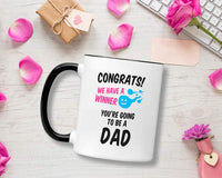 Pregnancy Announcement For Dad. Daddy To Be Gifts Ideas. 11 oz New Father Mug. Gift Idea for Pregnant Announcement to Husband. Congrats You're Going to be a Dad.