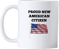 US American New Citizenship Gifts. 11 oz USA Flag Mug. Gift Idea For Proud Citizens.