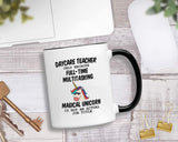Casitika Daycare Teacher Gifts. 11 oz Daycare Provider Coffee Mug. Gift Ideas for Teachers Appreciation. Because Unicorn Is Not An Actual Job Title.