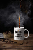 Ironworker Gifts. World's Best Iron Worker 11 Ounce Coffee Mug. Cup Gift Idea for Co-Worker.