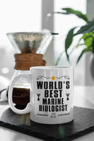 Marine Biology Gifts. World's Best Biologist 11 Ounce Coffee Mug. Gift Idea for Ocean Lover or Co-Worker.