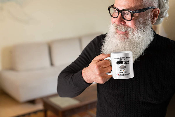 Regalo Para Abuelo Te Queremos Mucho Coffee Mug Taza De Cafe Cumpleaños  Best Abuelo Gift Idea 