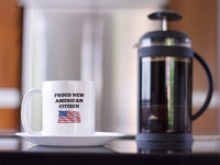 US American New Citizenship Gifts. 11 oz USA Flag Mug. Gift Idea For Proud Citizens.