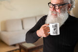 Biker Grandpa Mug. Just Like a Normal Except Much Cooler. 11 oz Funny Novelty Mug for Bikers. Gift Idea for Motorcycle Grandfather on Birthday.