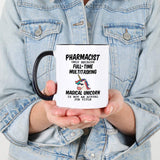 Pharmacist Gifts for Women. 11 oz Pharmacy Mug. Only Because Full-Time Multitasking Unicorn Is Not An Actual Job Title. Gift Idea for Office Work Friends.